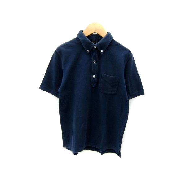 ADAM ET ROPE'（アダムエロペ） ポロシャツ 半袖 ボタンダウン 無地 40