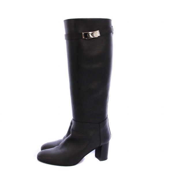 HERMES（エルメス） ケリー ロングブーツ チャンキーヒール レザー