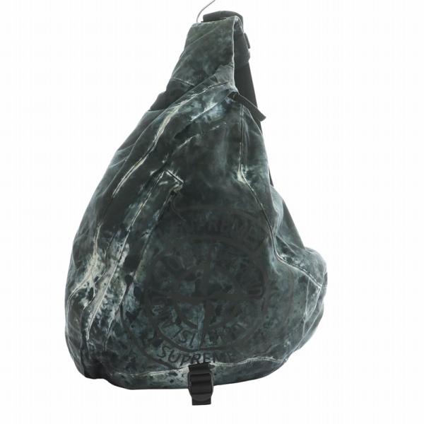 【中古】STONE  Supreme 20AW Painted Camo Nylon Shoulder Bag ショルダーバッグ カモフラ グレー 7325901S7 STONE ISLAND Supreme 20AW Painted Camo Nylon Shoulder Bag ペイン