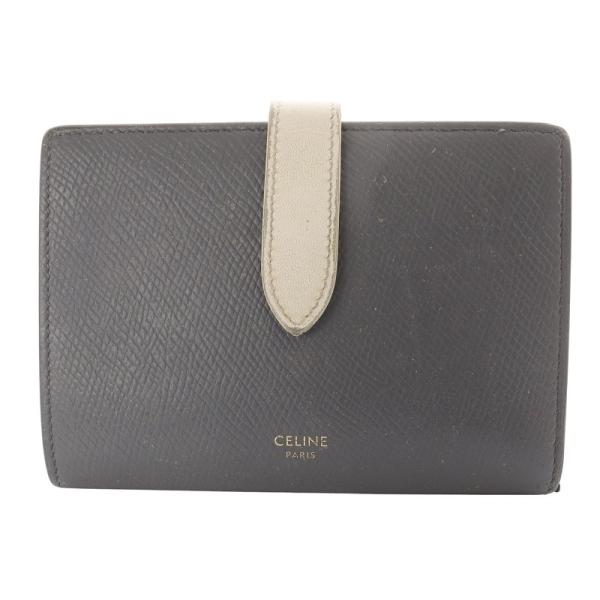 CELINE セリーヌ ミディアム ストラップ ウォレット 財布 二