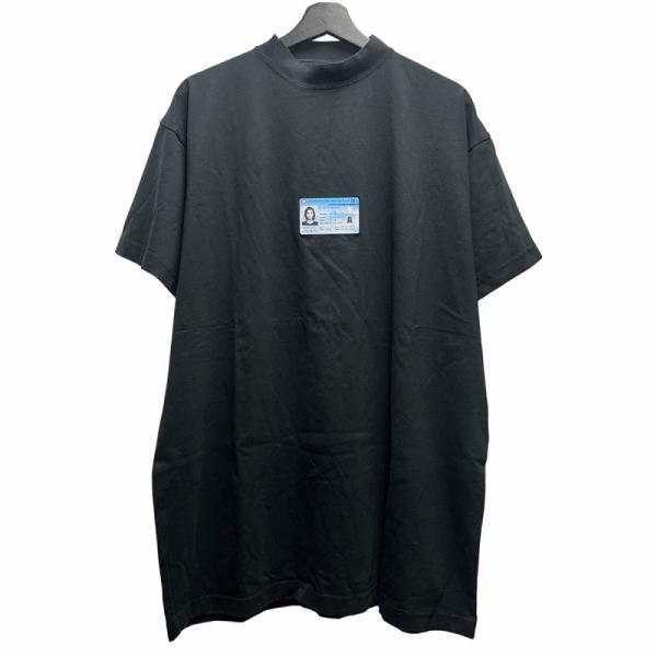 バレンシアガ　新品　ブラック Tシャツ IDカード付き　国際身分証 BALENCIAGA バレンシアガ 25SS ID Card T-Shirt カードデザインT