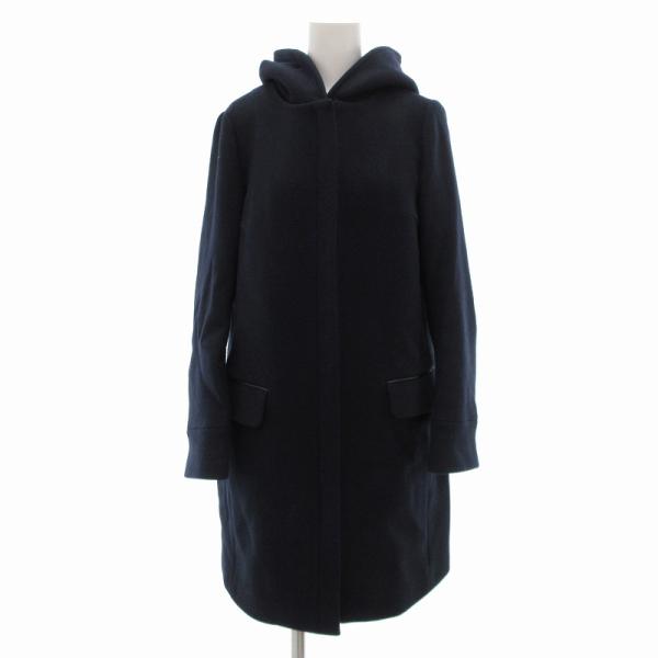 ☆美品☆IENA　定価47,300円　二重織りシャルムフード コクーンコート38 IENA イエナ 二重織シャルム フード付き コクーンコート38（M size