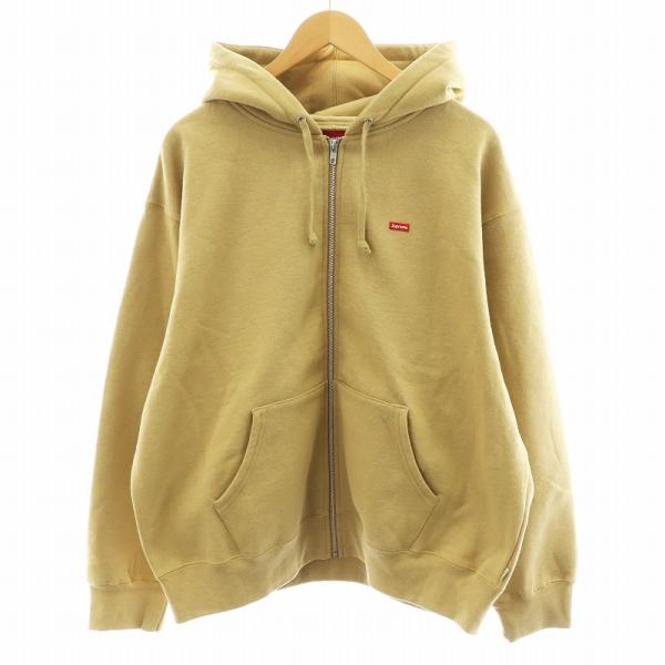 【中古】シュプリーム SUPREME 24AW Small Box Zip Up Hooded Sweatshirt パーカー ジップアップ L ベージュ Supreme（シュプリーム） SUPREME 24AW Small Box Zip Up Hooded