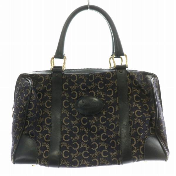 CELINE セリーヌ ヴィンテージ ボストンバッグ ミニ Cマカダム柄 馬車