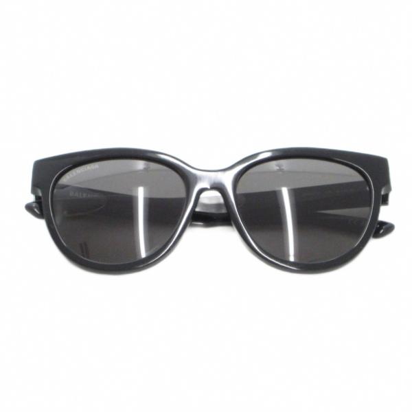 【中古】バレンシアガ BALENCIAGA サングラス アイウェア 度無し ロゴ 54□19-145 黒 ブラック /AE ■GY18 メンズ BALENCIAGA（バレンシアガ） サングラス アイウェア 度無し ロゴ 54