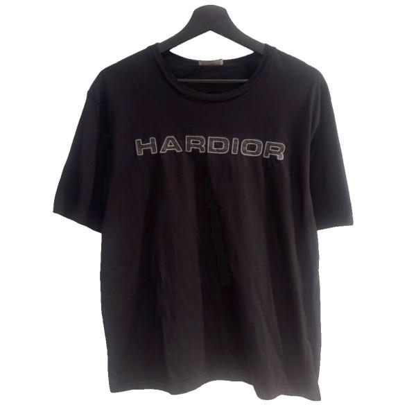ディオール Dior HARDIOR カットソー Tシャツ 半袖 M 黒 ブラック ☆AA