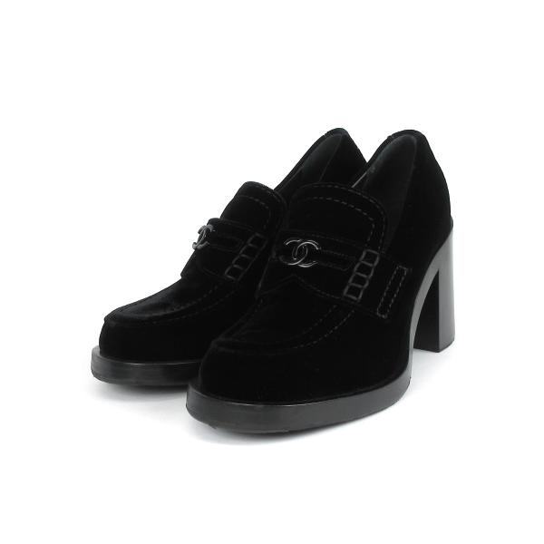 CHANEL（シャネル） 美品 ローファー 厚底 チャンキーヒール ココ