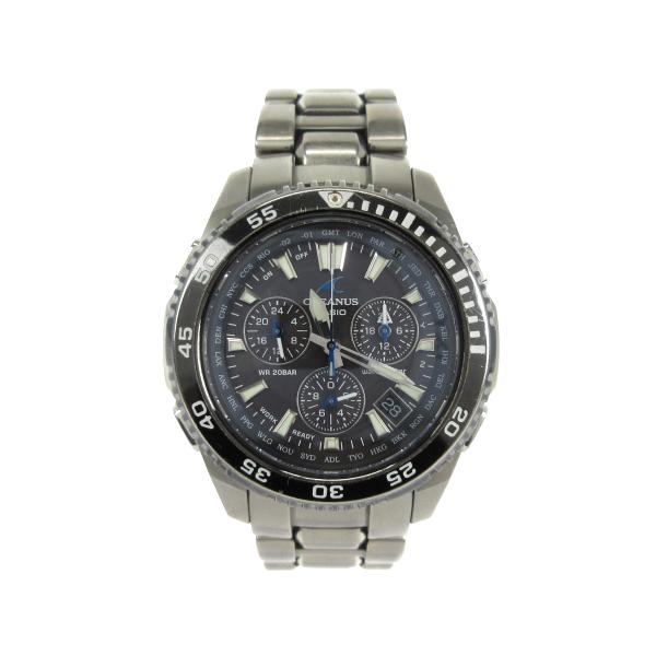 CASIO カシオ オシアナス OCEANUS 腕時計 クロノグラフ チタン