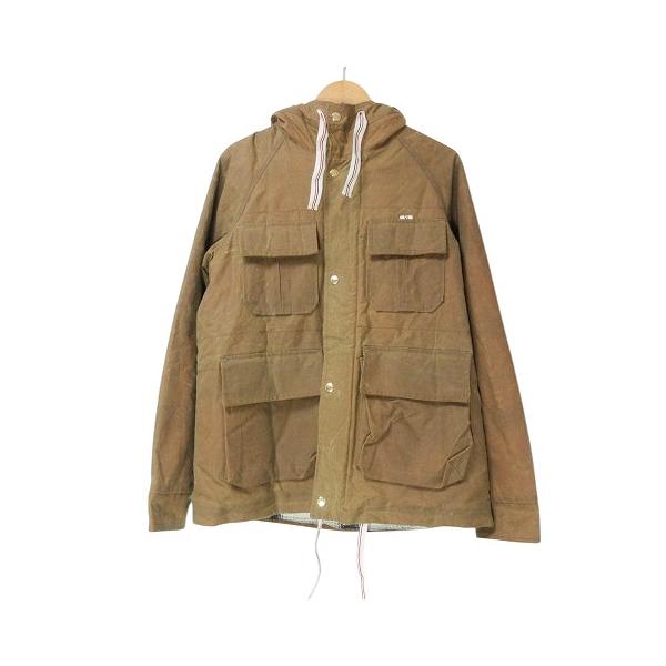 メゾンキツネ MAISON KITSUNE オイルドジャケット 上着 内側 メゾンキツネ MAISON KITSUNE オイルドジャケット 上着 内側