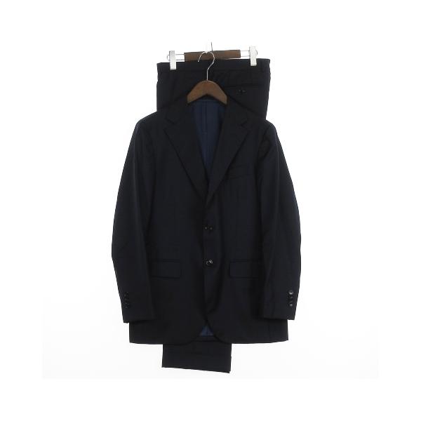 ビームスエフ BEAMS F セットアップ スーツ ウールサージ ソリッド