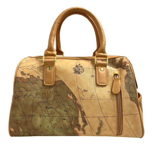 ✨️極美品✨️ ORBE VOYAGE ショルダーバッグ ミニウォレット 地図柄 Orbe voyage オルベボヤージュ ワールドマップ 地図柄 セカンド