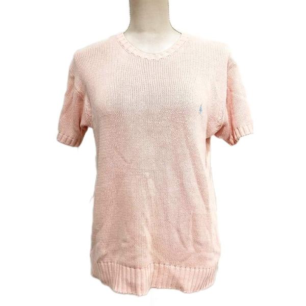 【新品未使用】POLO Ralph Lauren ピンク 半袖セーター POLO RALPH LAUREN - ラルフローレン 半袖ニット ピンクの通販