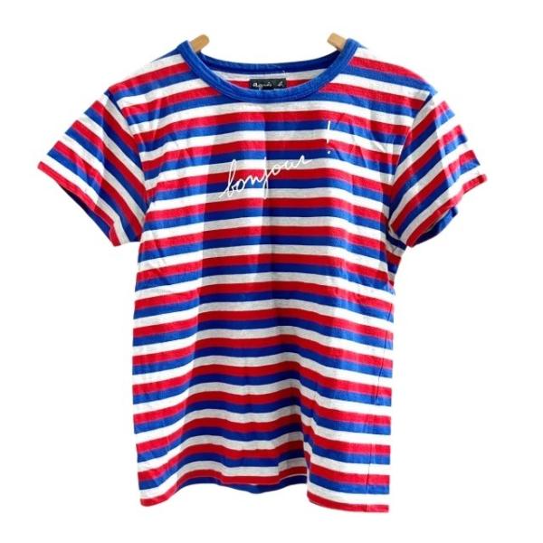 agnes b.（アニエスベー） 美品 Tシャツ カットソー ロゴプリント