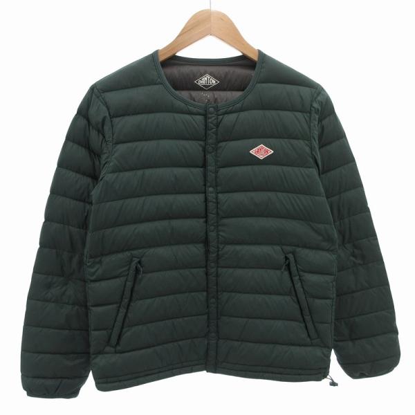 ダントン DANTON インナーダウンジャケット ブルゾン ロゴ ナイロン 38