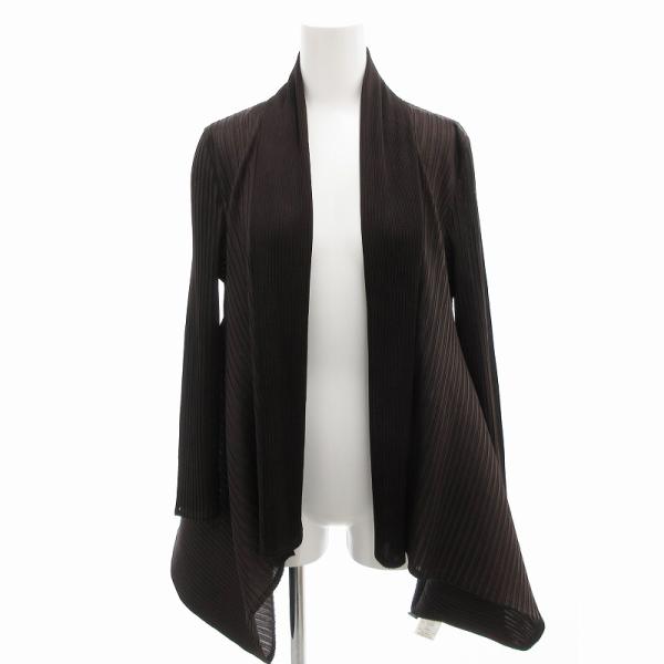 mire-ru ミレール 美品 カーディガン プリーツ 変形デザイン M‐L