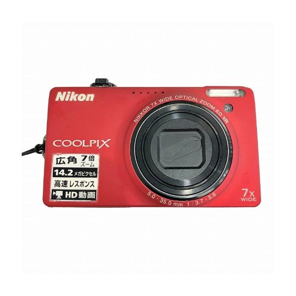 ニコン Nikon COOLPIX S6000 コンパクトデジタルカメラ コンデジ フラッシュレッド ジャンク 0904 その他