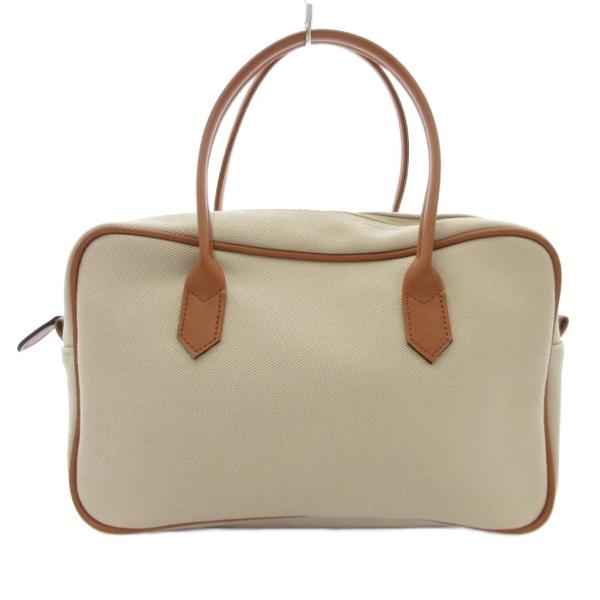 新品＊Kitamura＊キタムラ＊ベージュ＊外袋あり Kitamura キタムラ ハンドバッグ ツイル ファスナー開閉
