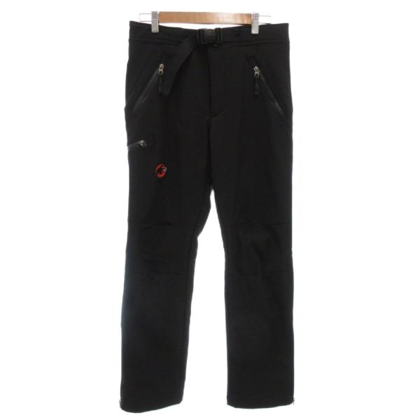 マムート MAMMUT スキーウェア パンツ ロゴ刺繍 S 黒 ブラック /KR