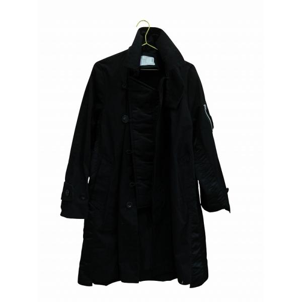 sacaiコート　サイズ1 黒 早い者勝ち 新品未使用 sacai コート サイズ1 ブラック - メルカリ