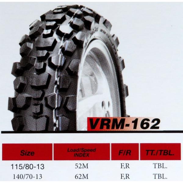Vee Rubber 115/80-13TL 52M VRM-162 スクータークロス Vee Rubber 115/80-13TL 52M VRM-162 スクータークロス