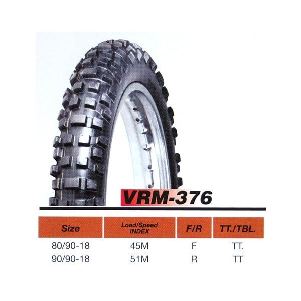 Vee Rubber VRM-376F 80/90-18 45M モトクロスタイヤ 18インチ Vee Rubber VRM-376F 80/90-18 45M モトクロスタイヤ 18インチ