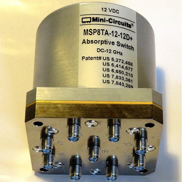 SMA 12GHz 8分配メカニカルスイッチ 終端付 12V駆動 Mini