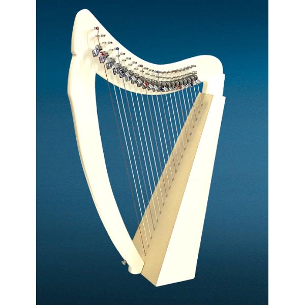 弦数：20弦弦タイプ：アクイラ弦音域：C4-A6カラー：ivory大きさ：高さ約74cm、幅約48cm重さ：約2.9kg付属品：専用ケース、チューニングキー、ストラップ、ラップバー、手引書、保証書