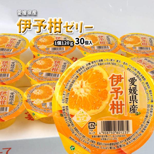 伊予柑ゼリー ゼリー いよかんゼリー みかんゼリー 1個120ｇ 30個入 まとめ買い