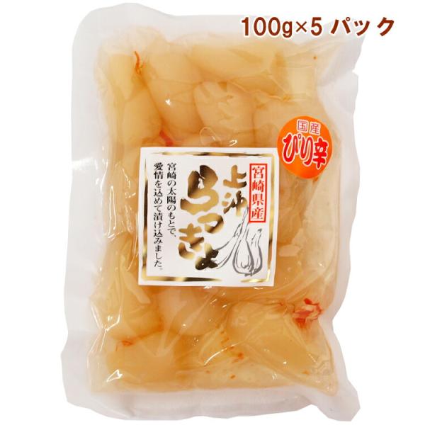 上沖 宮崎県産ピリ辛らっきょう 100g