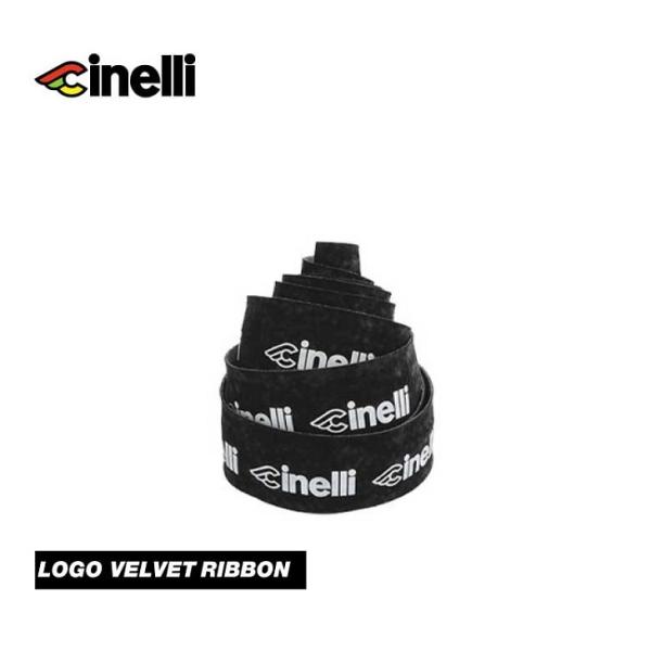 cinelli チネリ LOGO VELVET RIBBON ロゴベルベットリボン ブラック(207025-NMLOGN)BAR TAPE バーテープ