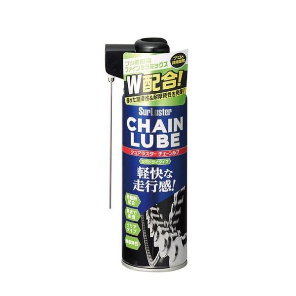 他サイト： SurLuster シュアラスター CHAIN LUBE チェーン潤滑剤 セミドライタイプ 220ml 自転車用 (4975203103468)メンテナンスの商品画像