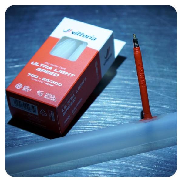 Vittoria ビットリア ULTRA LIGHT SPEED INNER TUBE ウルトラライトスピード インナーチューブ 700×25/30C 60mm 仏式 TPUチューブ(8022530029759)