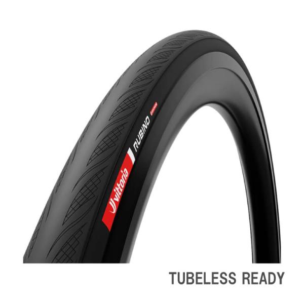 (即納あり)Vittoria ビットリア RUBINO TUBELESS READY ルビノ チューブレスレディ オールブラック 第5世代 TLR タイヤ(1本)