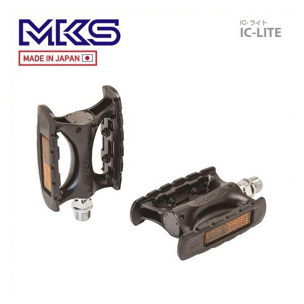 他サイト： (即納)MKS 三ヶ島 ペダル IC-LITE IC-ライト ブラック (左右ペア)(PDL17600)(4560369001729)の商品画像