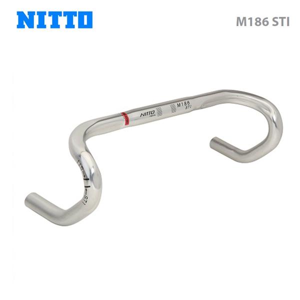 NITTO 日東 自転車用ハンドル シルバー NITTO 日東 ロード アルミハンドルバー M186 STI 26.0mm シルバー