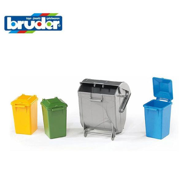 ブルーダー　02607　ごみ箱セット　bruder