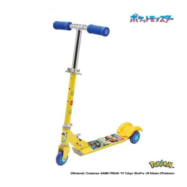 安心設計の4才から乗れるキックスクーター●キックスクーター本体にはポケモンたちがいっぱい！●倒れにくい三輪タイプで、二輪タイプより安定感があり、乗り慣れないお子さまでも練習しやすい仕様です。●後輪はフットブレーキ搭載で安心。●ハンドルの高さ...