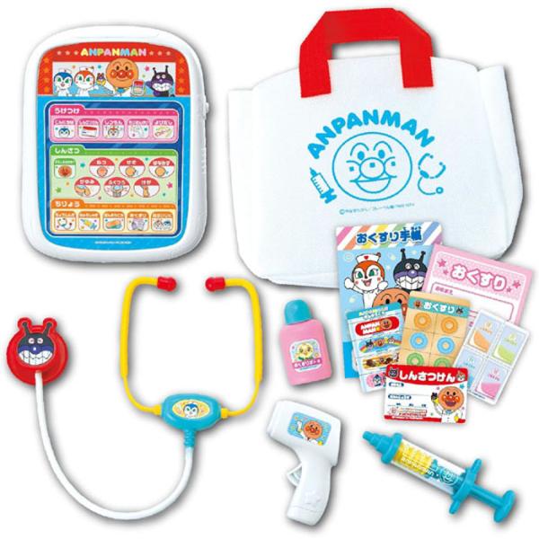 おしゃべりがいーっぱい♪電子カルテ アンパンマン DXおいしゃさんセット【ジョイパレット】おもちゃ　玩具