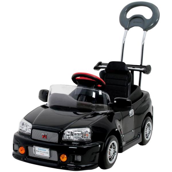 【モノマニア四日市店】ペダルカー　R34 スカイライン　GT-R ライト点灯　おもちゃ　 エーキッズ スカイラインGT−R R34 ペダルカー 押し手付き