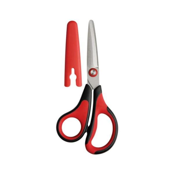 メガサク3Dエアー 学童はさみ ハサミ レッド ソニック : 雑貨&アートの