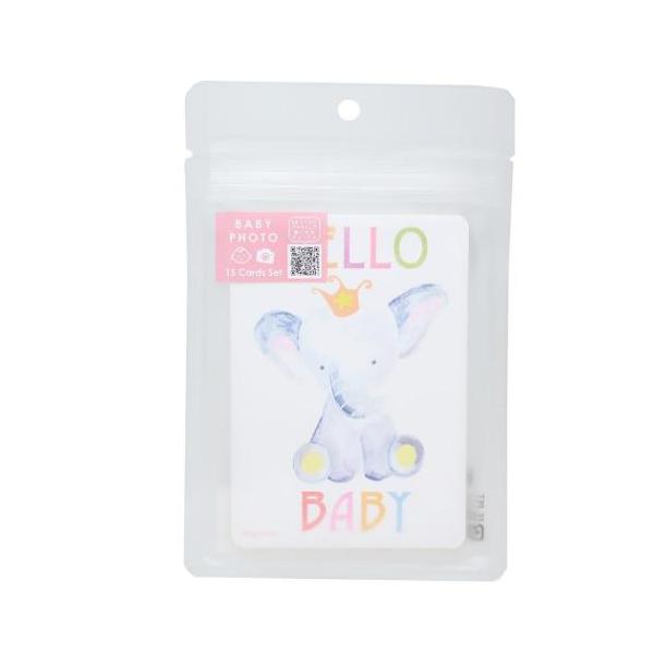 新生児毎日が楽しくなるキュートなZAKKAシリーズこちらは簡単に可愛い写真が撮れる[ベビー用フォトカード]裏と表でデザインの違うカード15枚セットですマタニティ期や月齢、1歳以降のバースデー記録に…かわいいベビー用品いろいろあるのでお気に入...