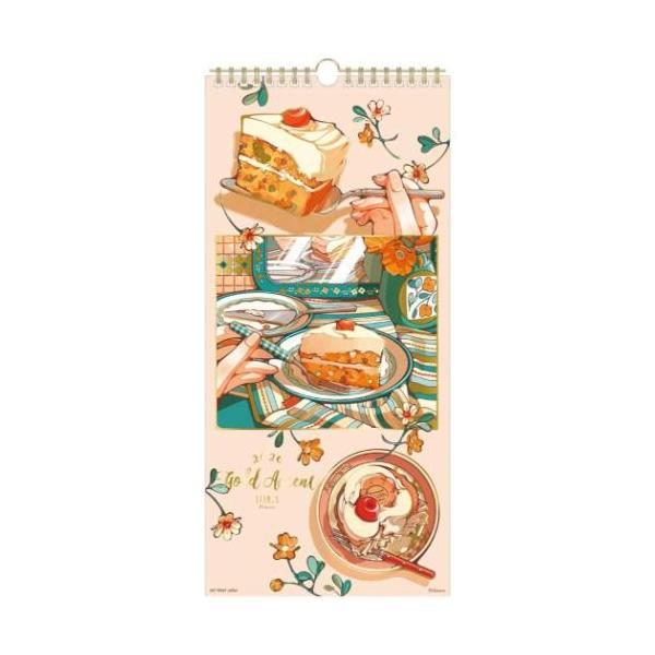 スケジュール おしゃれ カレンダー シンプル デザインレトロでどこか懐かしい瞬間を切り取ったようなイラストを描きSNSを中心に活動中のアーティスト[日菜乃]の2026年カレンダーが登場心躍る色の組み合わせと柔らかな線で描かれたレトロポップな...