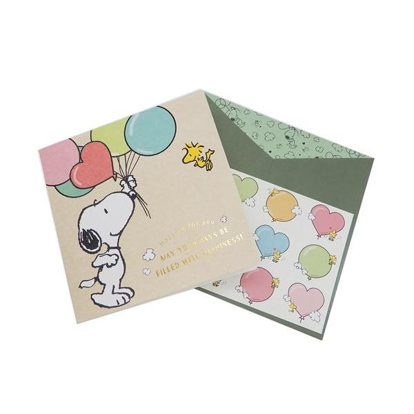 招待状アート 簡単 スヌーピー