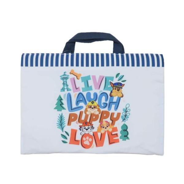 おけいこニコロデオンで人気のカナダ制作の幼児向けアニメ[パウ パトロール]から新作キッズ雑貨シリーズが登場こちらはジュニアのお稽古かばんにちょうどいい[キルティングレッスンバッグ]キルティング素材のママの手作り風がとってもかわいいリバーシブ...