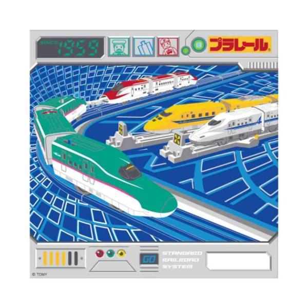 「メール便可」弁当 おしゃれ 生活雑貨　仕事 一人暮らし ナフキン男の子大好き[プラレール]グッズにまたまたKOOLなnewアイテム登場こちらはお弁当箱などを包むことも出来ちゃう[ランチーフ]大判のハンカチとして使ってもいいねデザインいろい...