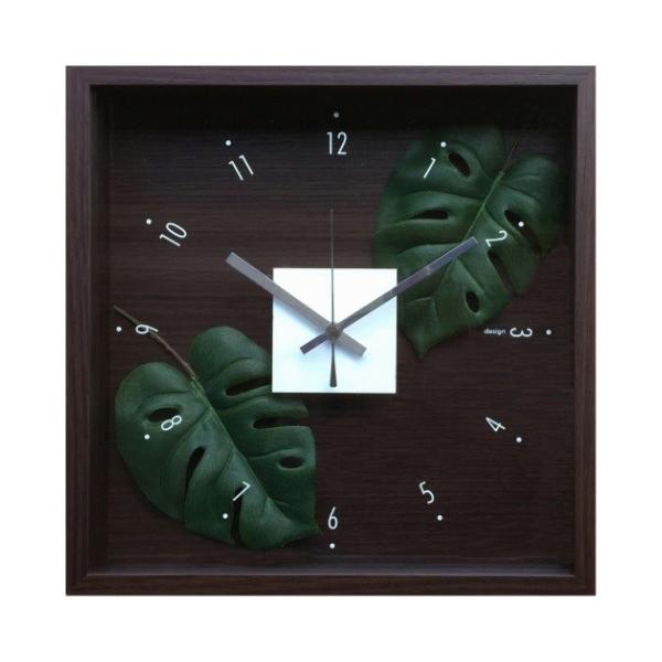 |v Design Clock LEAF Xe fUCNbN H