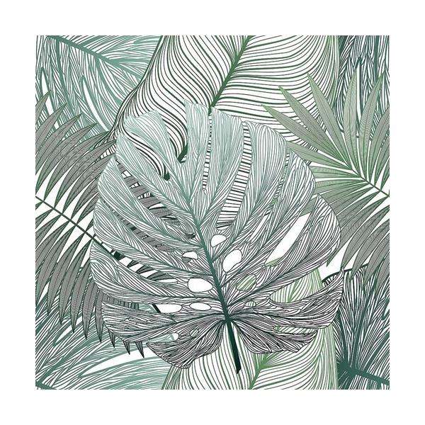 Art Panel _ A[g A[gpl Seamless pattern tropical leaf paim H 80×80×4cm