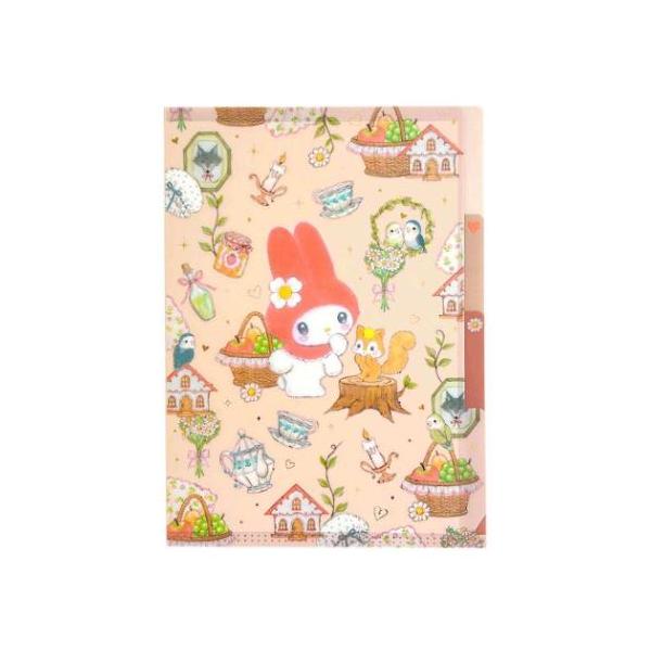 ポケットファイル A5クリアファイル 3ポケット サンリオキャラクターズxたけいみき サンリオ リトルレッド マイメロディ クローズピン おしゃ 爆買