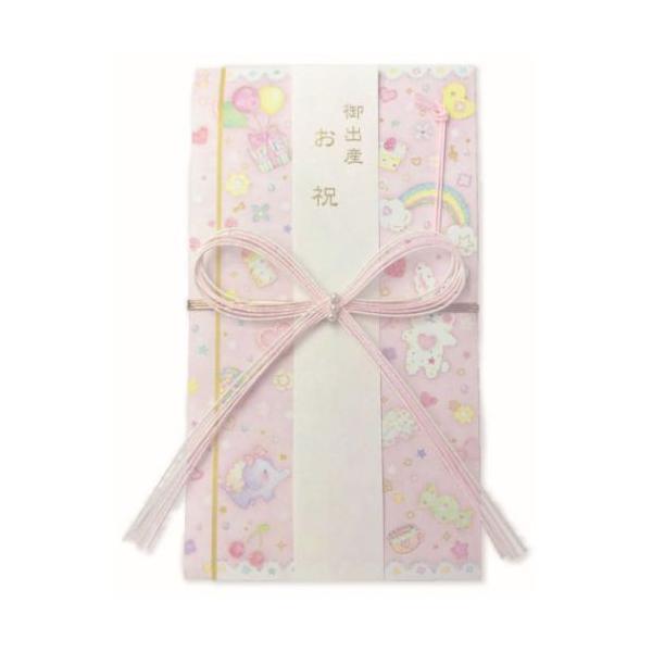 「メール便可」ポチ袋 正月 お祝い お年玉 デザイン 雑貨「カワイイ」をギュッとあつめた、女の子がときめくガーリーイラストが人気の[たけいみき]のキュートな雑貨シリーズこちらはお子さまのご出産お祝いにぴったりなかわいい多当折りのご祝儀袋御出...