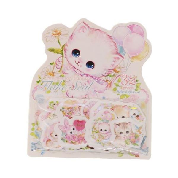 飴ノ森ふみか ミニ ステッカー セット フレーク シール フラワー